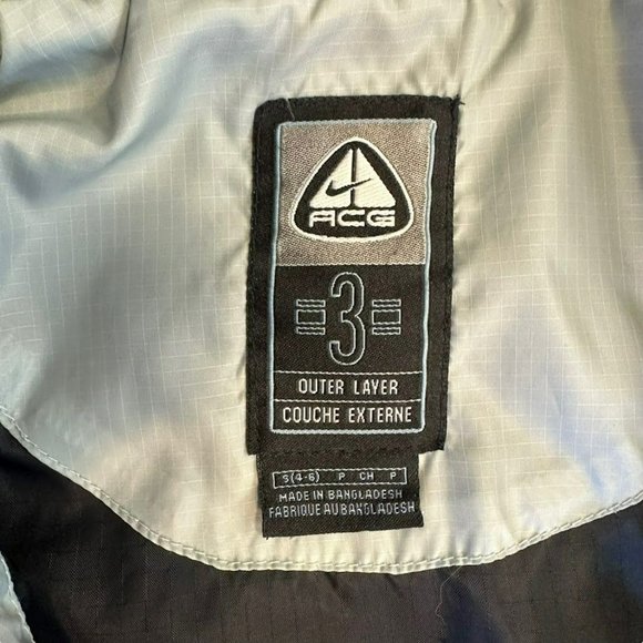 Nike ACG 3 Outer Layer Light‎ Blue Convertible Insulated Vest Coat Womens S - Picture 7 of 8
